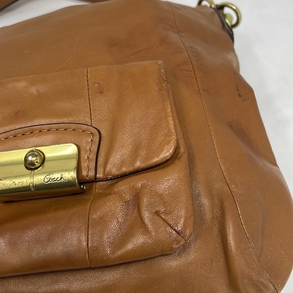 Coach Kristin 14783 Brown Leather Shoulder Crossbody Bag - Picture 8 of 14